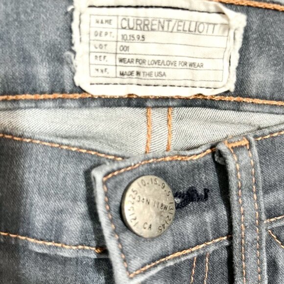 Current/Elliot Dark Wash Gray Jeans Women Size 28 (estimated) - Picture 3 of 6